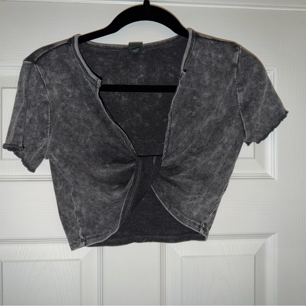 Wild Fable Charcoal Crop Top
